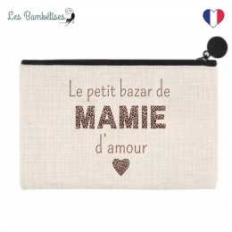 Pochette Trousse de toilette Le s indispensable de Mamie Les Bambetises