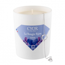 Bougie bijou à la cire végétale Violette Cyor
