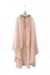 Cape de fée rose à étoiles argentées Ratatam