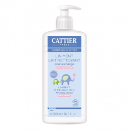 Liniment Lait nettoyant bio pour le change 500 ml Cattier