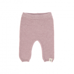Pantalon tricoté coton bio et soie Garden Explorer Rose clair Lassig