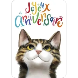 Carte Rendez-Vous Rosie Hilyer "Le chat" Joyeux anniversaire