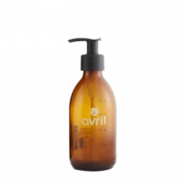 Flacon rechargeable en verre ambré 250ml Avril