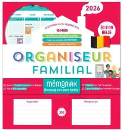 Organiseur familial Mémoniak spécial Belgique Edition 2026
