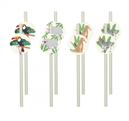 C&L Paille - lot de 8 - Animaux de la Savane