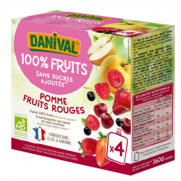 Danival Poki Fruits Rouges  compote 4x90g