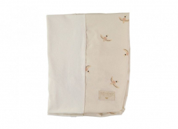 Housse de matelas à langer - nude haiku birds natural - Nobodinoz