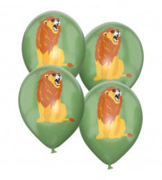 C&L Ballon Ø 30 cm - lot de 8 - Animaux de la Savane