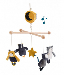 Mobile musical Les moustaches Moulin Roty