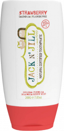 Dentifrice naturel au goût fruité BIO Fraise GRAND FORMAT Jack n'Jill