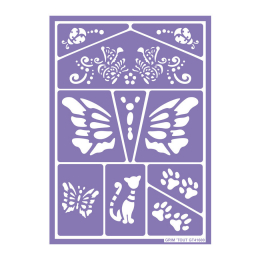 Pochoir de maquillage Chat et Paillons Grim'tout