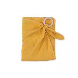 Tetra Swaddle 70x70cm Gaze de coton Moutarde Bemini