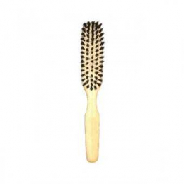 Brosse fine en bois hêtre - Poils soies sanglier - Flower