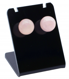 Boucles d'oreilles Perle Quartz Rose 10mm