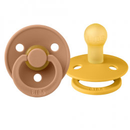 Lot de 2 tétines BIBS T2 Honey bee/Earth