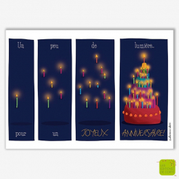 Carte anniversaire Un peu de lumière