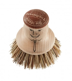 Brosse casserole avec figurine hêtre Manino