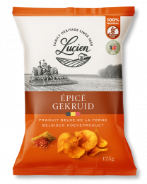 Chips saveur épicée bio 125gr Lucien
