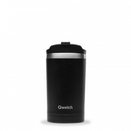 Travel mug isotherme Noir 300ml Qwetch