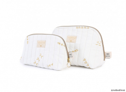 Trousse Holiday Large - gold secrets/ white - Nobodinoz