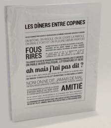 Affiche 'Les dîners entre copines' TOUT EST DIT