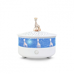 Veilleuse - Projecteur d'Etoiles Sophie la Girafe© 14 Cm - Musical - Détection des Pleurs - Rechargeable USB Trousselier