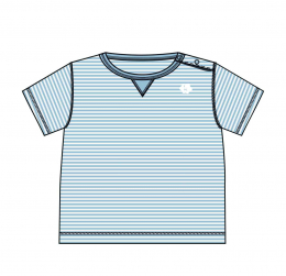 T-shirt Palm bach soft blue - Koeka