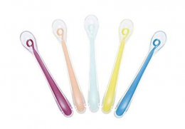 5 Cuillères en silicone - 1 er âge - Babymoov