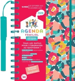 Agenda familial Mémoniak - Avec 1 stylo Edition 2025-2026 Editions 365 Nesk