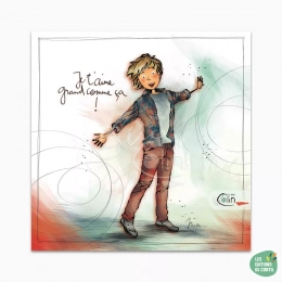 Carte Je t'aime grand comme ça Mon ami Colin