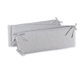 Tour de lit 20x180 Kilty gris chiné BEMINI