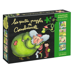 Puzzles évolutifs – Les quatre puzzles de Cornebidouille – Moulin Roty