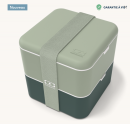 Le bento carré Made in France MB Square vert Bicolor Monbento