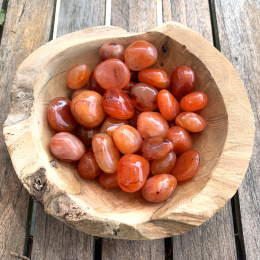 Pierres roulées Cornaline naturelle 'A' 20gr