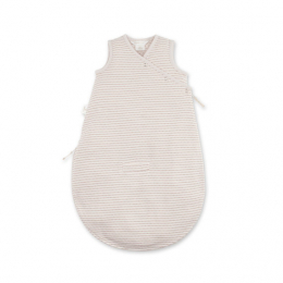 MAGIC BAG gigoteuse sans manches  0-3m rayure ecru naturel twin jersey tog 1 Bemini