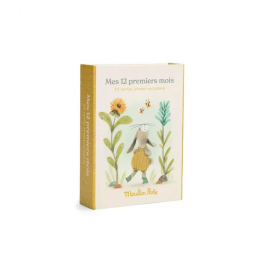 Cartes Mes 12 premiers mois Trois petits lapins (30 cartes) Moulin Roty