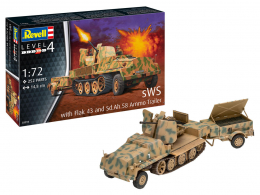sWS with Flak43 and Sd.Ah58 Ammo Trailer Maquette Revell