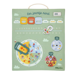 Calendrier enfant en tissu "Au fil du temps" - Néerlandais Lilliputiens