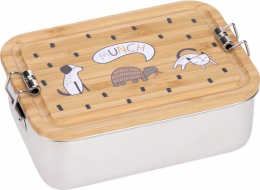 Lässig Lunchbox en acier inoxydable Bamboo Happy Prints