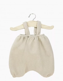 Bloomer Kim en maille nid d’abeille lin pour poupée 34 cm Minkane
