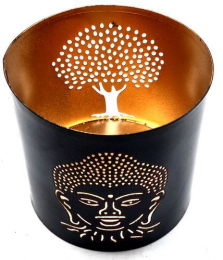 Bougeoir Métal Bouddha 9cm