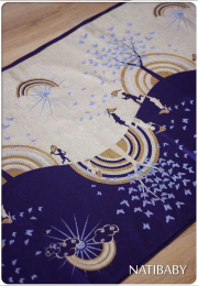 Echarpe Rainbow Butterfly purple Taille 3m60 - Natibaby