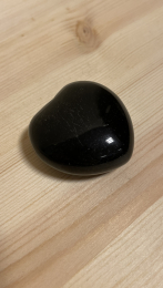 Galet coeur 40 mm Onyx