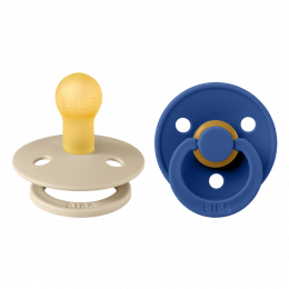 Lot de 2 tétines BIBS T1 Vanille/ Cornflower