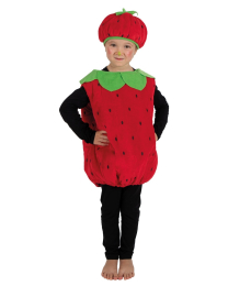 Ptit Clown déguisement fraise enfant 5/6 ans fête déguisée enfant