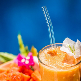 Paille en verre courbée Sostraw