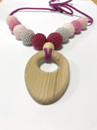 Collier d'allaitement et portage - Pink - Adénate
