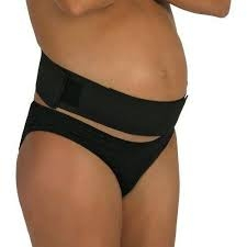 Ceinture grossesse de soutien en velcro - Noir - Carriwell