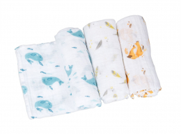 Langes tera imprimés Le Voyage d'Olga Moulin Roty