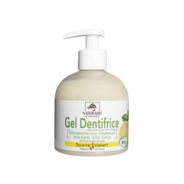 Gel Dentifrice pouss'mousse Citron Argile sourire éclatant 300 ml bio Naturado